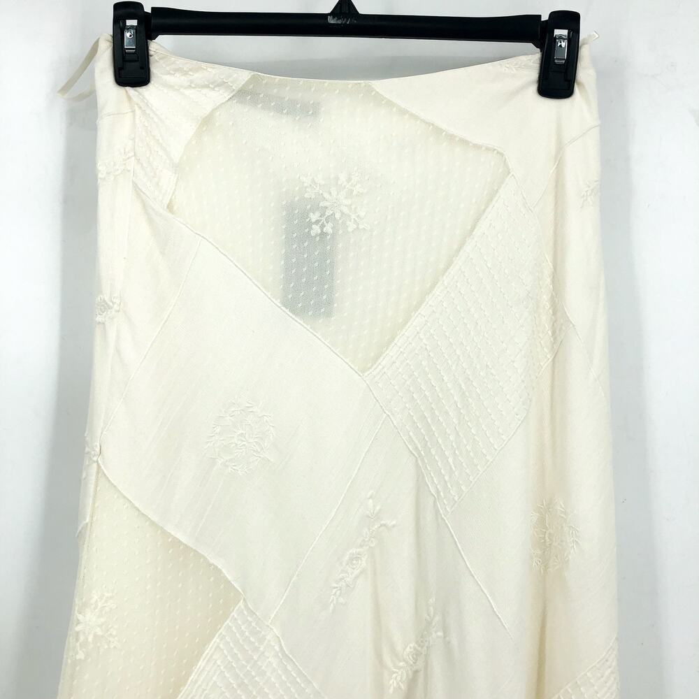 LAUREN RALPH LAUREN Women's Mesh Lace Midi Flared Skirt Size 6 White NWT - Picture 7 of 12